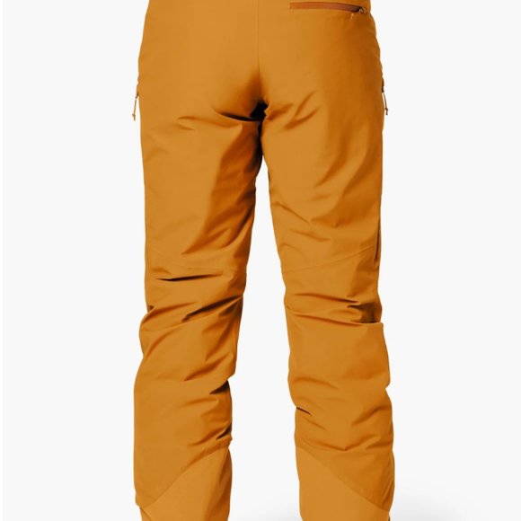 Tan Flylow Fae Insulated Snowboard Ski low rise Snow Pant sz XL 14-16 - Picture 2 of 11